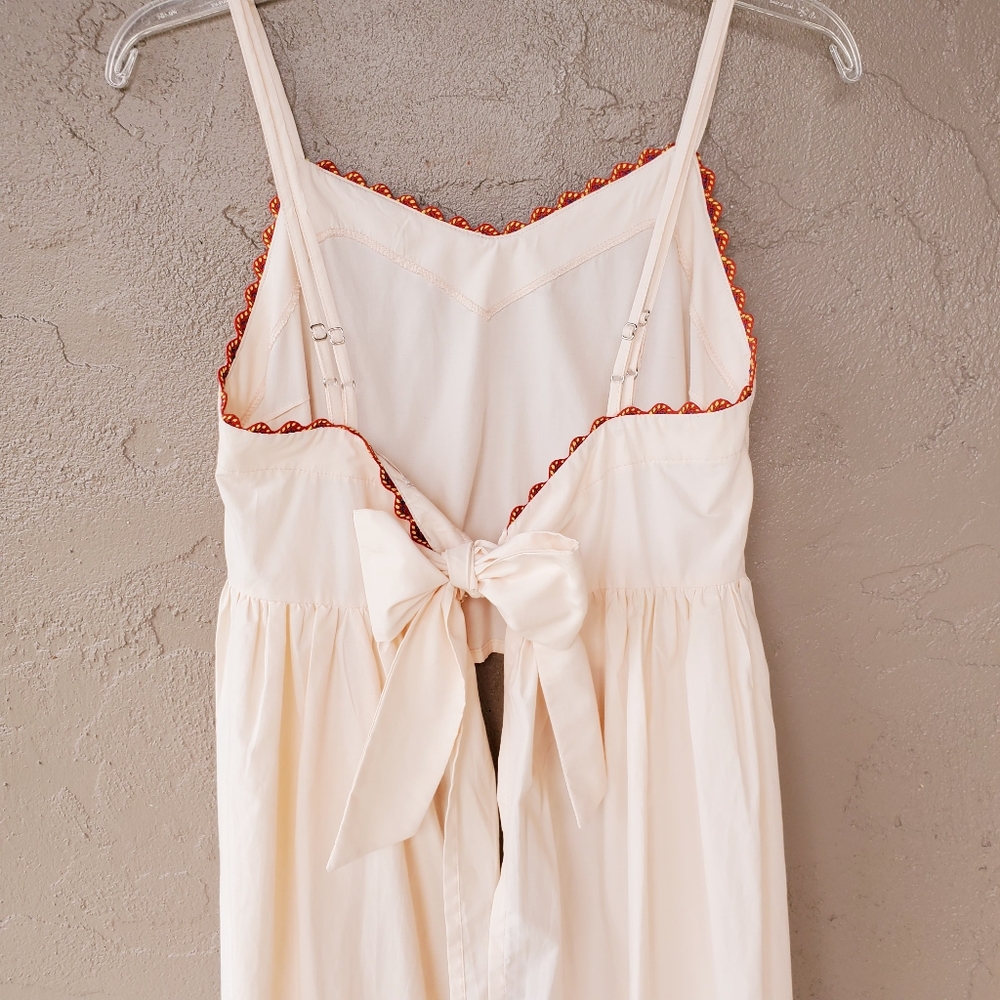 REVIEW boho tie back top S